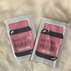 Set of 2 - Gray Unicorn Hair Packets